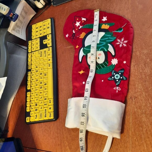 NEW ! Christmas Stocking Bird Christmas Party Decorations Red Colorful 21 Inch - Picture 3 of 5